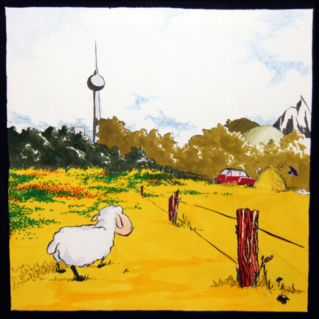 Detail, sheep near Berlin, 2010