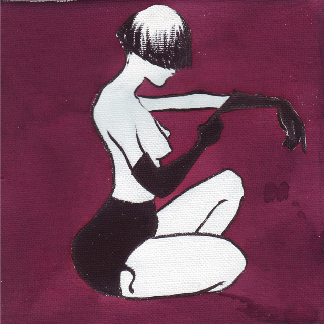 ink on canvas, Mademoiselle 73, 2011