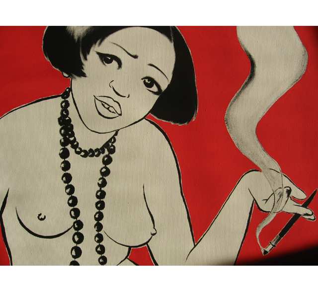 acryl on canvas, Mademoiselle, archive 2011